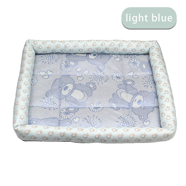 Summer Cooling Pet Bed - Breathable Ice Mat Kennel for Dogs & Cats
