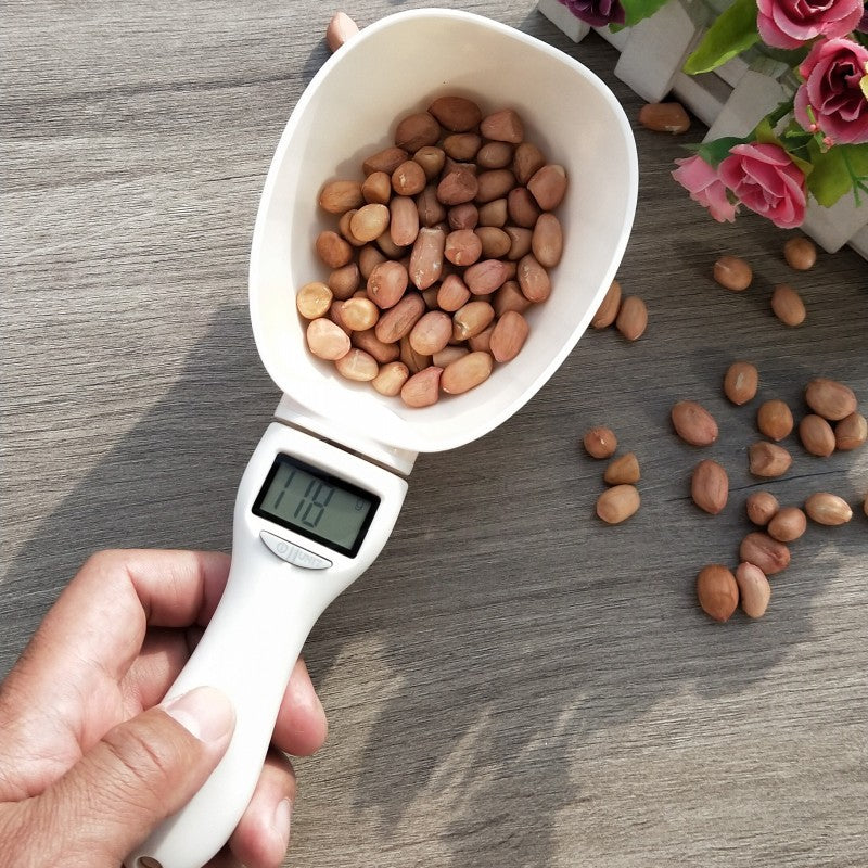 Electronic Pet Food Measuring Scoop - LCD Display Dog & Cat Feeder Scale