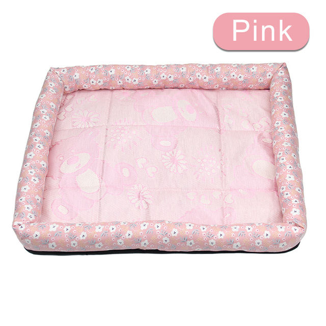 Summer Cooling Pet Bed - Breathable Ice Mat Kennel for Dogs & Cats