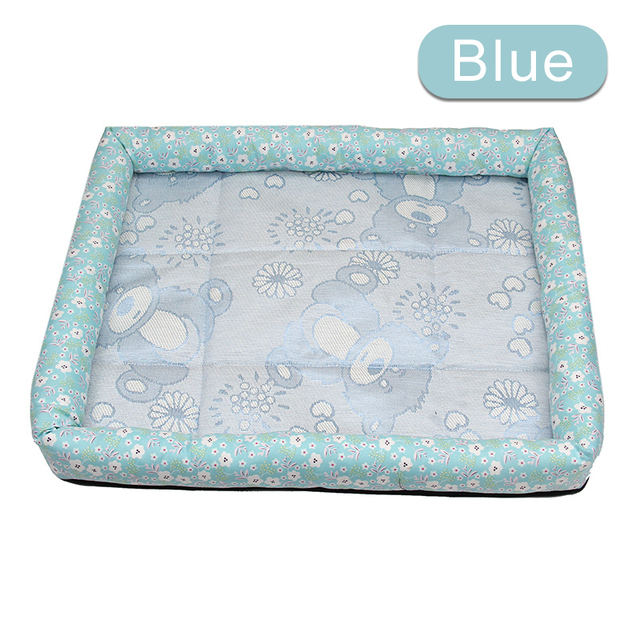 Summer Cooling Pet Bed - Breathable Ice Mat Kennel for Dogs & Cats