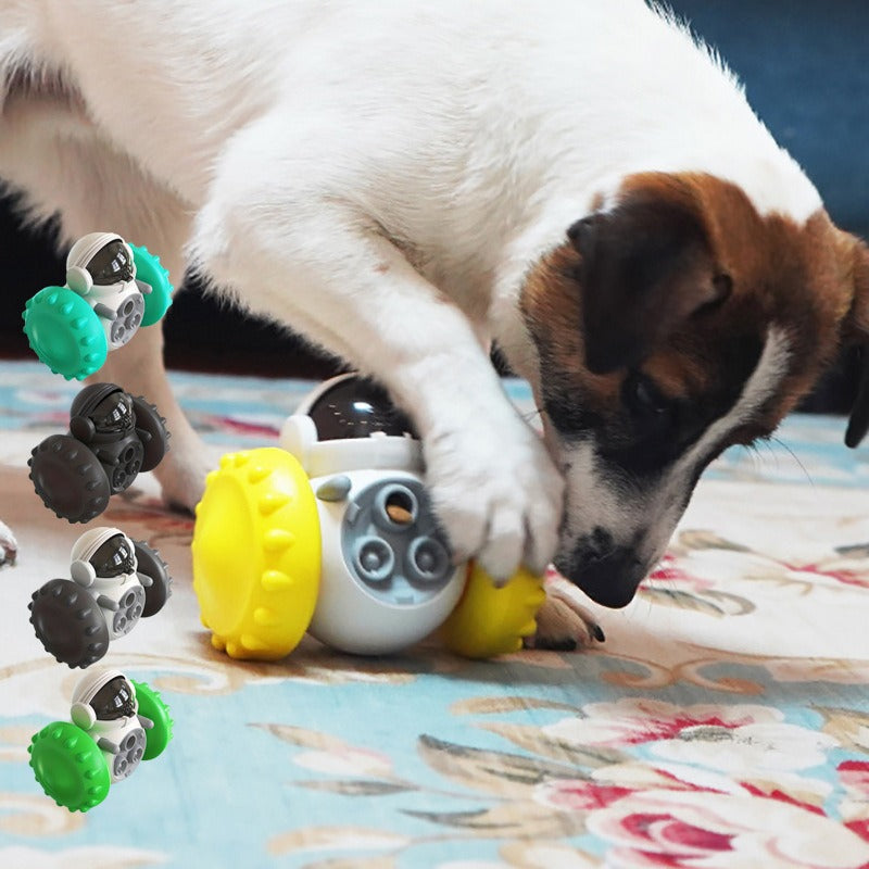 Dog & Cat Slow Feeder Balance Car - Anti-Overturn Puzzle Toy