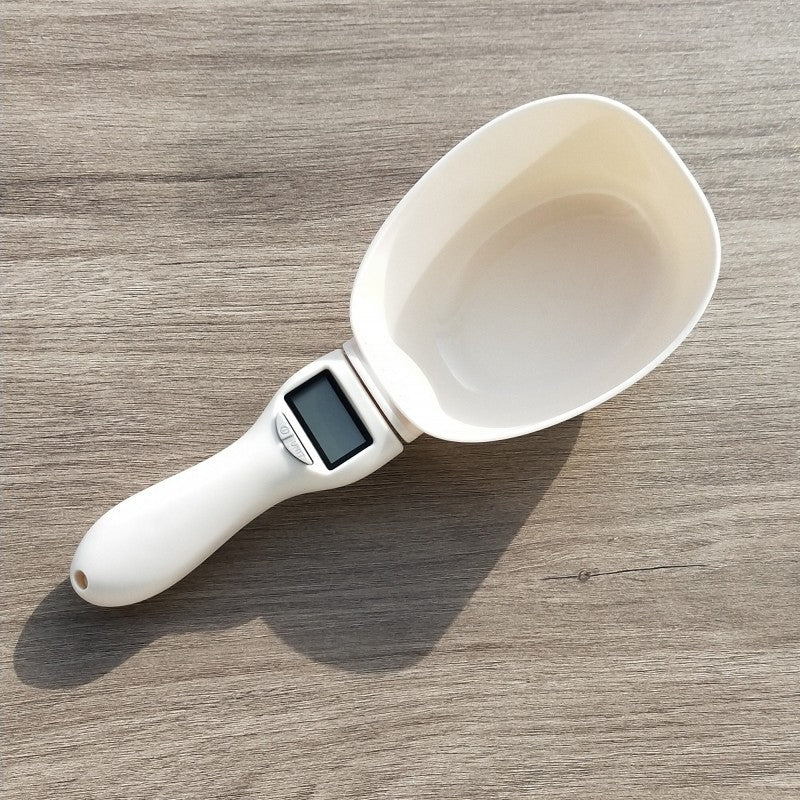 Electronic Pet Food Measuring Scoop - LCD Display Dog & Cat Feeder Scale